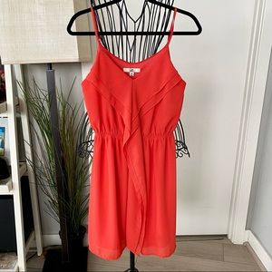 Ya Los Angeles Orange Silk Sundress